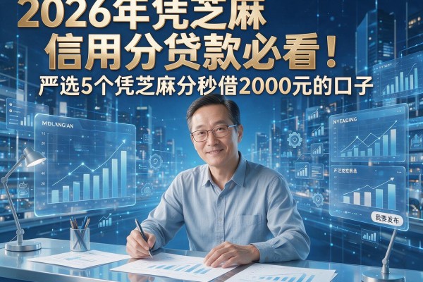 2026年凭芝麻信用分贷款必看！严选5个凭芝麻分秒借2000元的口子