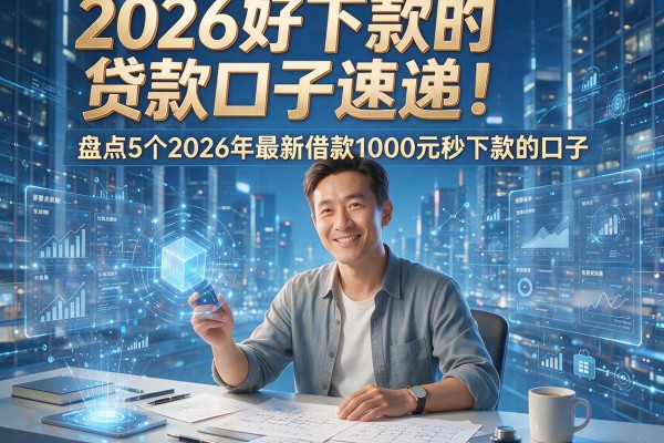 2026好下款的贷款口子速递！盘点5个2026年最新借款1000元秒下款的口子
