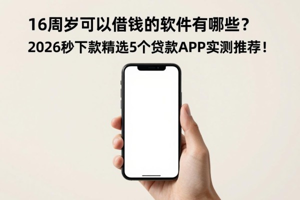 16周岁可以借钱的软件有哪些？2026秒下款精选5个贷款APP实测推荐！