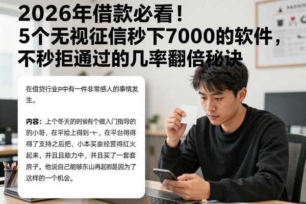 2026年借款必看!5个无视征信秒下7000的软件,不秒拒通过的几率翻倍秘诀