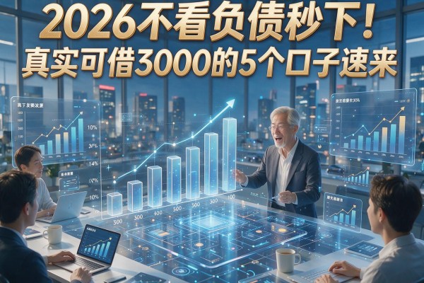 2026不看负债秒下!真实可借3000的5个口子速来