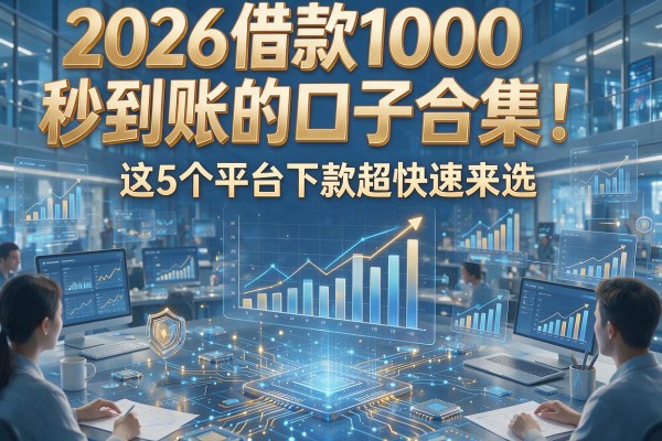 2026借款1000秒到账的口子合集！这5个平台下款超快速来选
