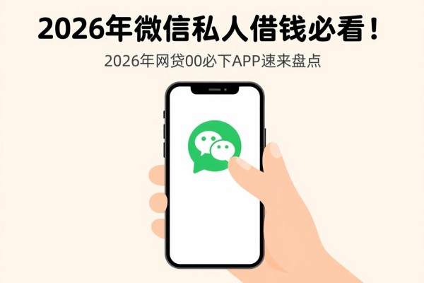 2026年微信私人借钱必看！这几家2026年网贷借款3000必下APP速来盘点