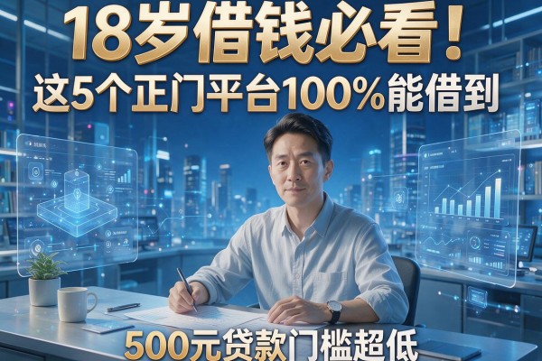 18岁借钱必看！这5个正规平台100%能借到，500元贷款门槛超低