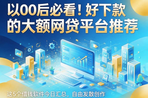 00后必看！好下款的大额网贷平台推荐，这5个借钱软件今日汇总