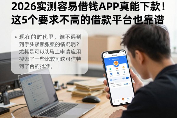 2026实测容易借钱APP真能下款！这5个要求不高的借款平台也靠谱