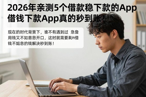 2026年亲测5个借款稳下款的App，这些借钱下款的App真的秒到账！