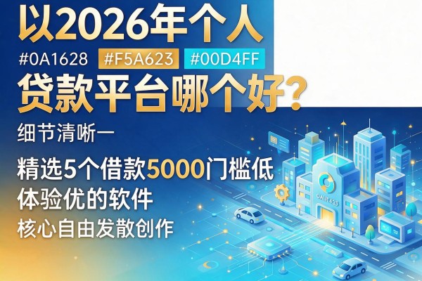 2026年个人消费贷款平台哪个好？精选5个借款5000门槛低、体验优的软件