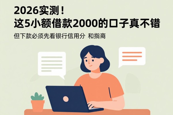 2026实测！这5个小额借款2000的口子真不错，但下款必须先看银行信用分