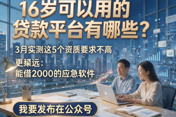 16岁可以用的贷款平台有哪些?3月实测这5个资质要求不高、能借2000的应急软件