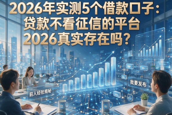 2026年实测5个借款口子：贷款不看征信的平台2026真实存在吗？前人经验揭秘！