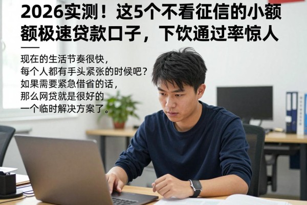 2026实测！这5个不看征信的小额极速贷款口子，下款通过率惊人