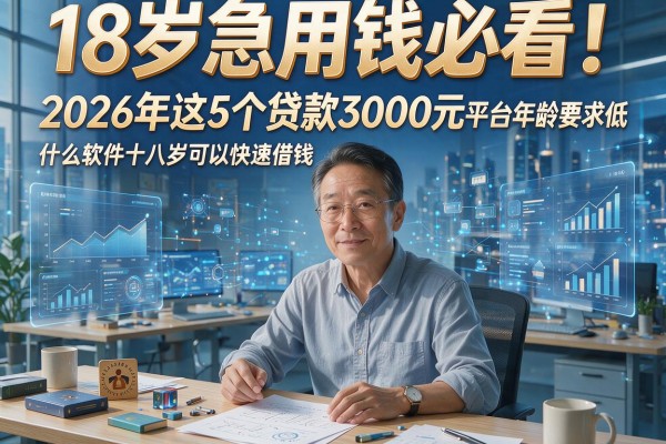 18岁急用钱必看！2026年这5个贷款3000元平台年龄要求低，什么软件十八岁可以快速借钱？