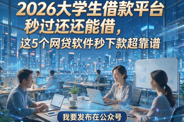 2026大学生借款平台秒过还能借,这5个网贷软件秒下款超靠谱