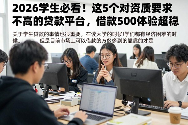 2026学生必看!这5个对资质要求不高的贷款平台,借款500体验超稳