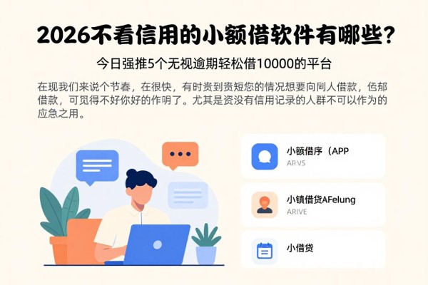 2026不看信用的小额借钱软件有哪些？今日强推5个无视逾期轻松借10000的平台