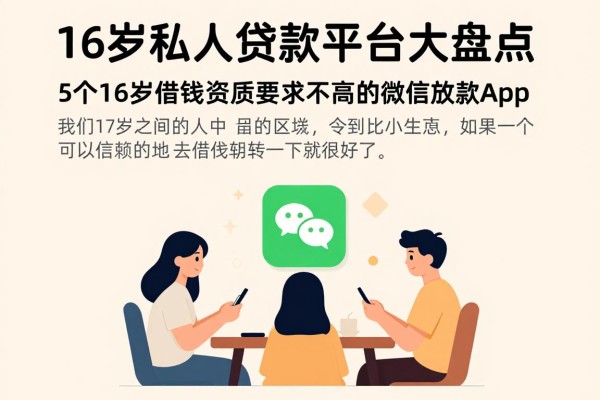 16岁私人贷款平台大盘点:5个16岁借钱资质要求不高的微信放款App