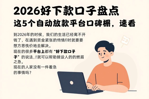 2026好下款口子盘点：这5个自动放款平台口碑爆棚，速看！
