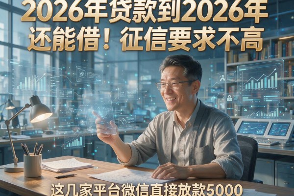 2026年贷款到2026年还能借!征信要求不高,这几家平台微信直接放款5000