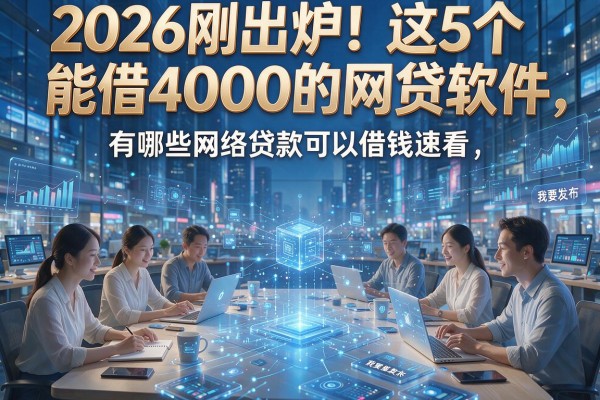 2026刚出炉!这5个能借4000的网贷软件,有哪些网络贷款可以借钱速看