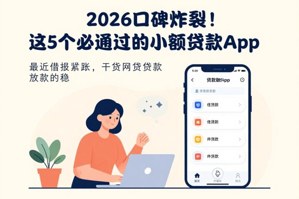 2026口碑炸裂!这5个必通过的小额贷款App,借钱放款真的稳!