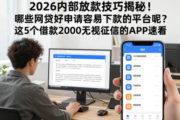 2026内部放款技巧揭秘!哪些网贷好申请容易下款的平台呢?这5个借款2000无视征信的APP速看