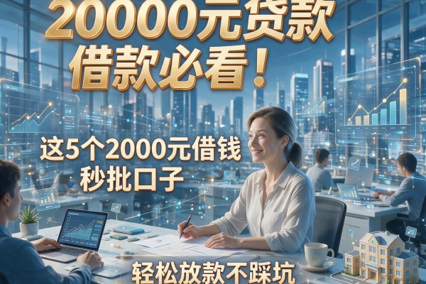 2000元贷款借款必看!这5个2000元借钱秒批口子,轻松放款不踩坑