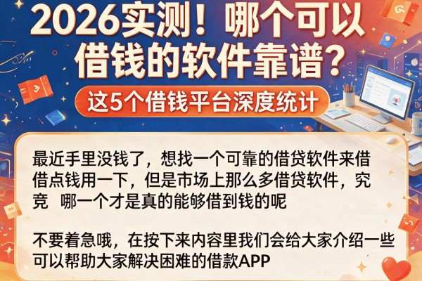 2026实测！哪个可以借钱的软件靠谱？这5个借钱平台深度统计