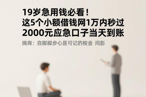 19岁急用钱必看！这5个小额借钱网1万内秒过，2000元应急口子当天到账