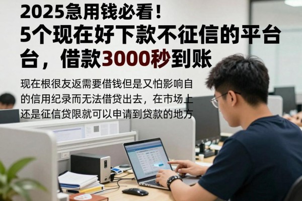 2025急用钱必看！5个现在好下款不看征信的平台，借款3000秒到账