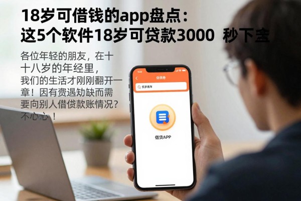 18岁可借钱的app盘点：这5个软件18岁可贷款3000，秒下款到账超快
