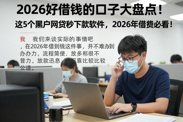2026好借钱的口子大盘点！这5个黑户网贷秒下款软件，2026年借款必看！