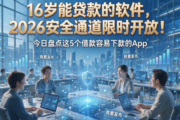 16岁能贷款的软件2026安全通道限时开放!今日盘点这5个借款容易下款的App