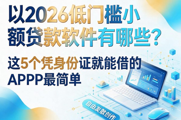 2026低门槛小额贷款软件有哪些?这5个凭身份证就能借的APP最简单