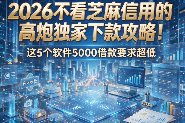 2026不看芝麻信用的高炮独家下款攻略！这5个软件5000借款要求超低