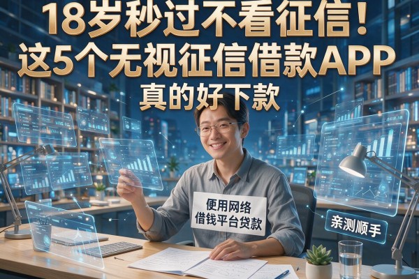 18岁秒过不看征信!这5个无视征信借款APP真的好下款,亲测顺手