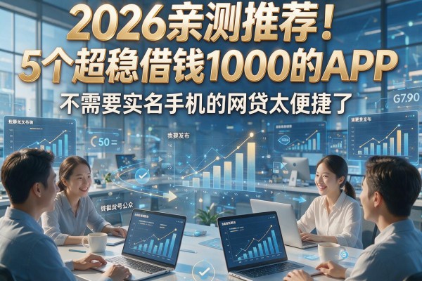 2026亲测推荐！5个超稳借钱1000的APP，不需要实名手机的网贷太便捷了