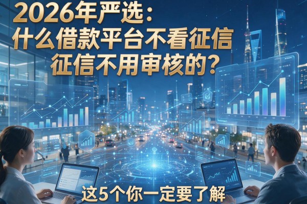 2026年严选：什么借款平台不看征信不用审核的？这5个你一定要了解！