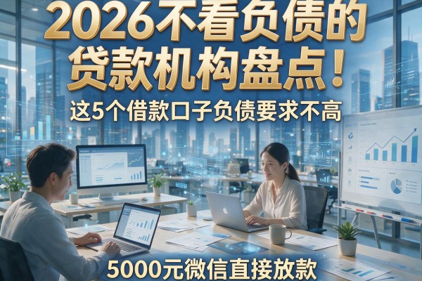 2026不看负债的贷款机构盘点！这5个借款口子负债要求不高，5000元微信直接放款
