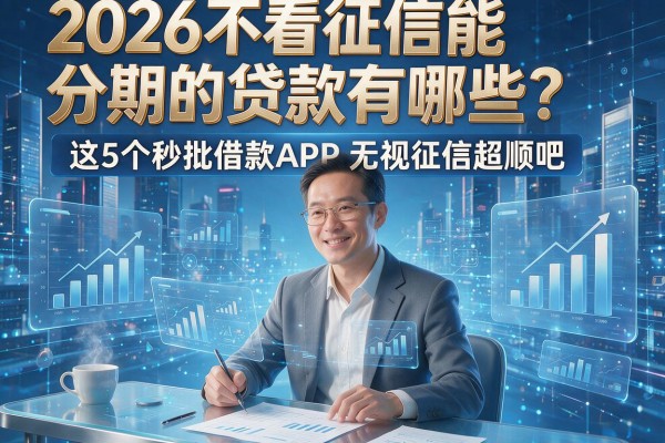 2026不看征信能分期的贷款有哪些?这5个秒批借款APP无视征信超顺心