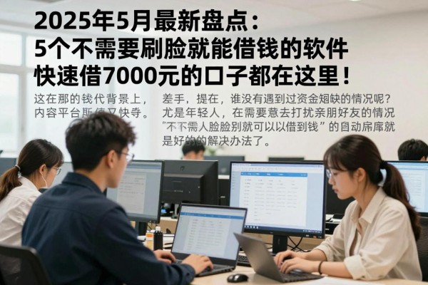 2025年5月最新盘点:5个不需要刷脸就能借钱的软件,快速借7000元的口子都在这里!