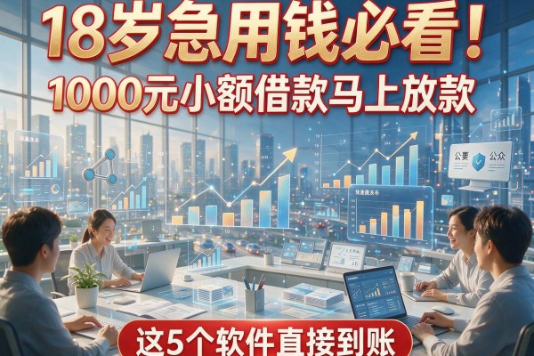 18岁急用钱必看！1000元小额借款马上放款，这5个软件直接到账