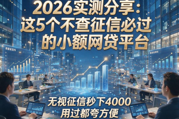 2026实测分享：这5个不查征信必过的小额网贷平台，无视征信秒下4000，用过都夸方便！