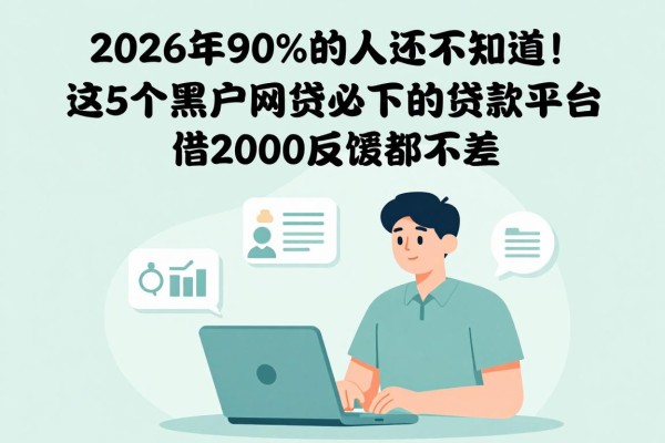 2026年90%的人还不知道!这5个黑户网贷必下的贷款平台,借2000反馈都不差