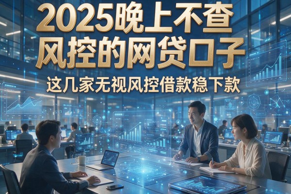 2025晚上不查风控的网贷口子，这几家无视风控借款稳下款！
