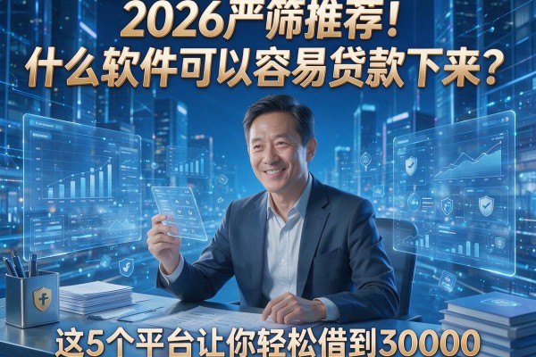 2026严筛推荐！什么软件可以容易贷款下来？这5个平台让你轻松借到30000