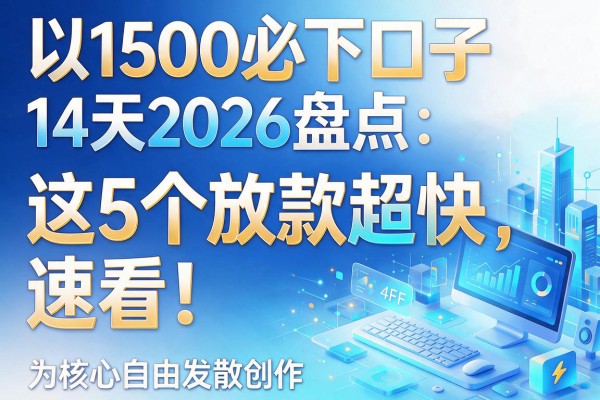 1500必下口子14天2026盘点：这5个放款超快，速看！