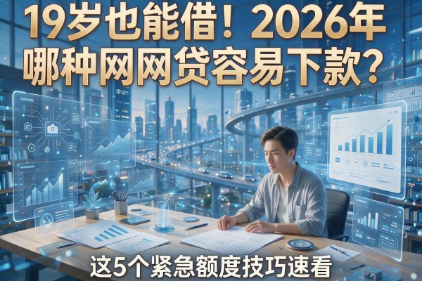 19岁也能借！2026年哪种网贷容易下款？这5个紧急额度技巧速看