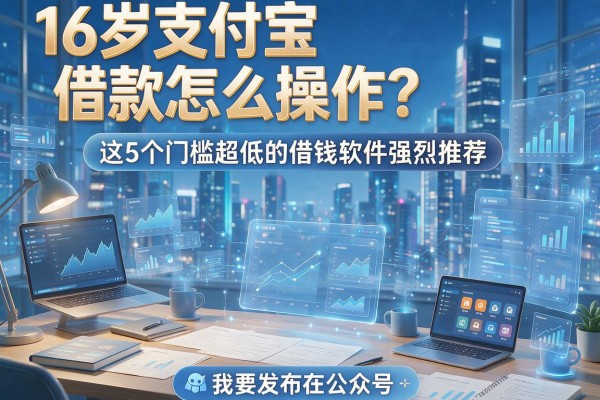 16岁支付宝借款怎么操作？这5个门槛超低的借钱软件强烈推荐
