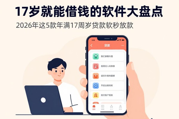 17岁就能借钱的软件大盘点!2026年这5款年满17周岁的贷款软件秒放款速看